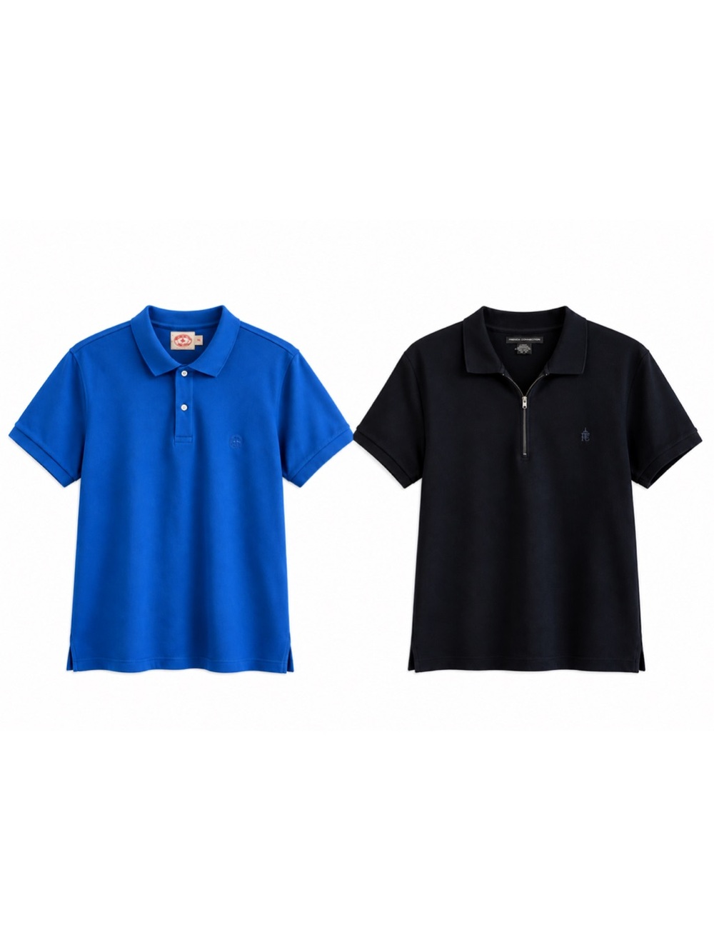 2 Piece Bundle Brooks Brothers French Connection Blue Polo Shirts – Large EUC